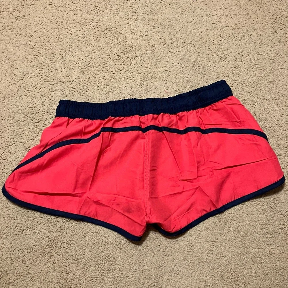 Cromer Resortwear Board Shorts‎ (2) Coral & Pink Navy Accents Women's Sz L NEW